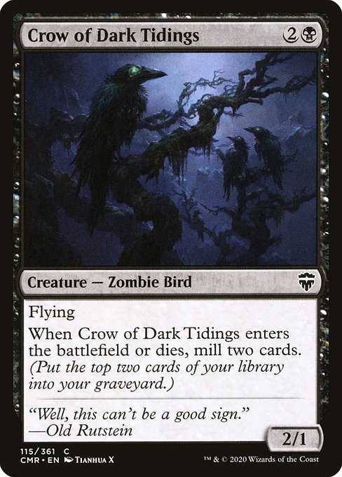 Crow of Dark Tidings - Commander Legends - C - 115