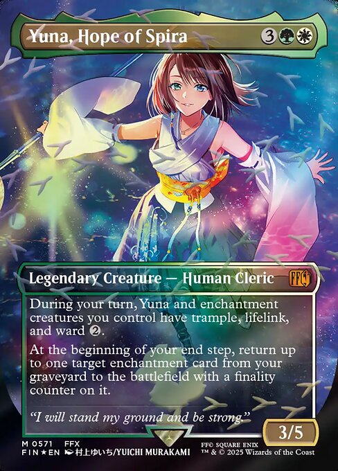 Yuna, Hope of Spira (Borderless) (Chocobo Track Foil) - FINAL FANTASY - M - 571