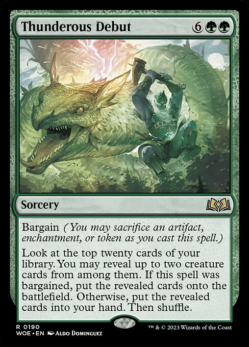 Thunderous Debut - Promo Pack: Wilds of Eldraine - R - 190