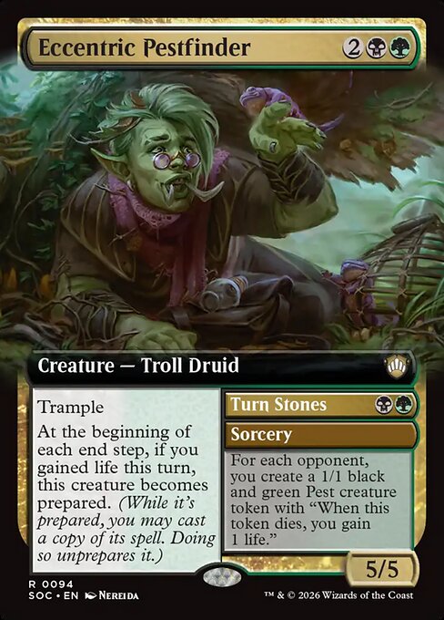 Eccentric Pestfinder (Extended Art) - Commander: Secrets of Strixhaven - R - 94