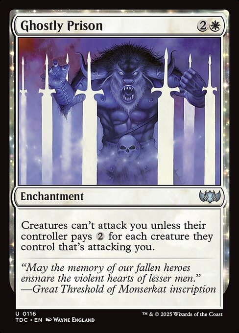Ghostly Prison - Commander: Tarkir: Dragonstorm - U - 116