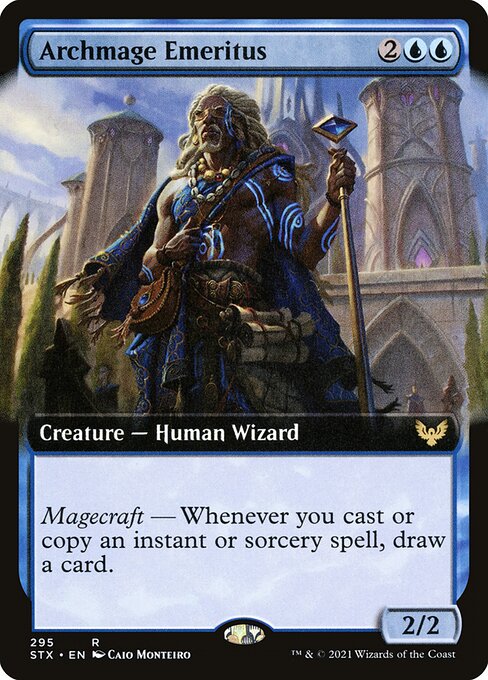 Archmage Emeritus (Extended Art) - Strixhaven: School of Mages - R - 295