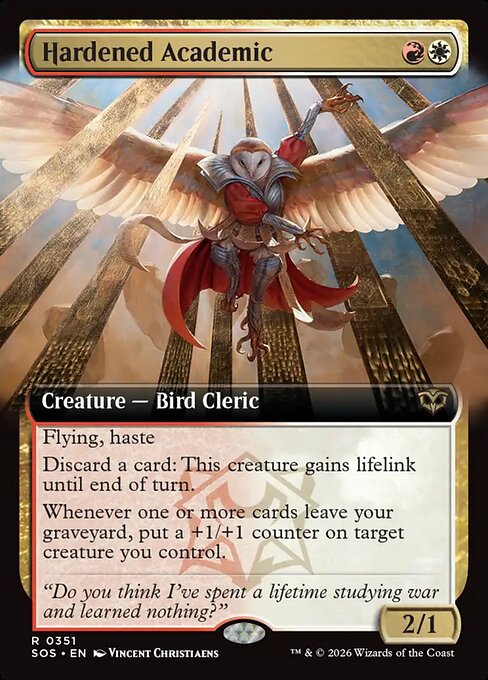 Hardened Academic (Extended Art) - Secrets of Strixhaven - R - 351