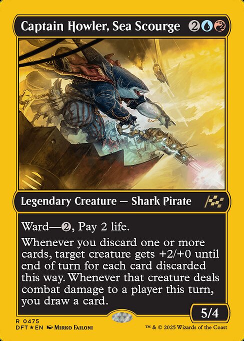 Captain Howler, Sea Scourge (First-Place Foil) - Aetherdrift - R - 475
