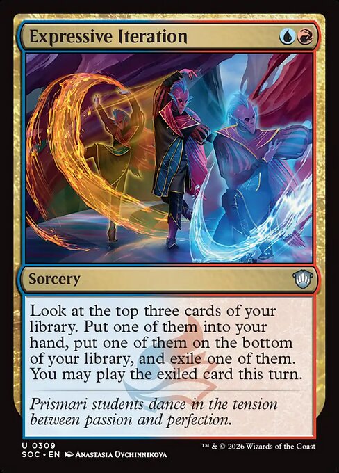 Expressive Iteration (JP Alternate Art) - Secrets of Strixhaven: Mystical Archive - R - 129