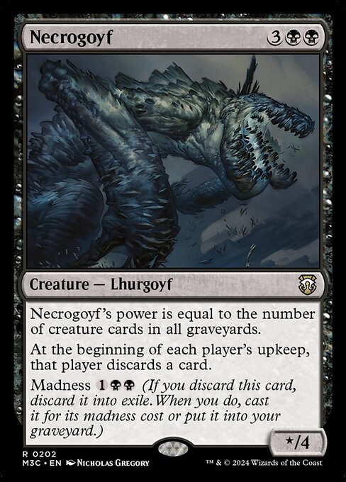Necrogoyf (Ripple Foil) - Commander: Modern Horizons 3 - R - 202