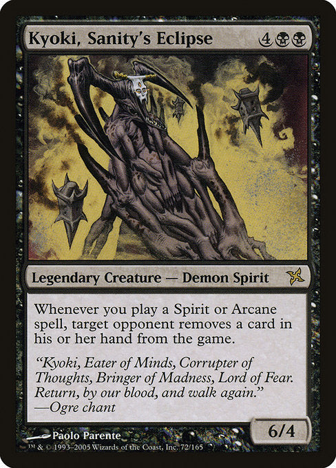 Kyoki, Sanity's Eclipse - Betrayers of Kamigawa - R - 72