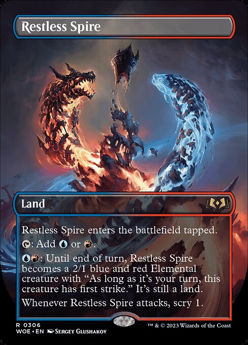 Restless Spire (Borderless) - Wilds of Eldraine - R - 306