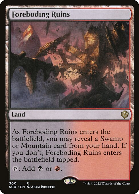 Foreboding Ruins (Surge Foil) - Commander: Marvel Super Heroes - R - 244