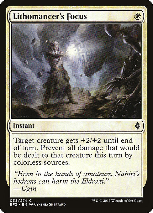 Lithomancer's Focus - Battle for Zendikar - C - 38