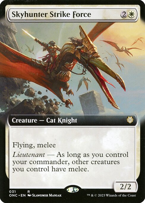 Skyhunter Strike Force (Extended Art) - Commander: Phyrexia: All Will Be One - R - 31