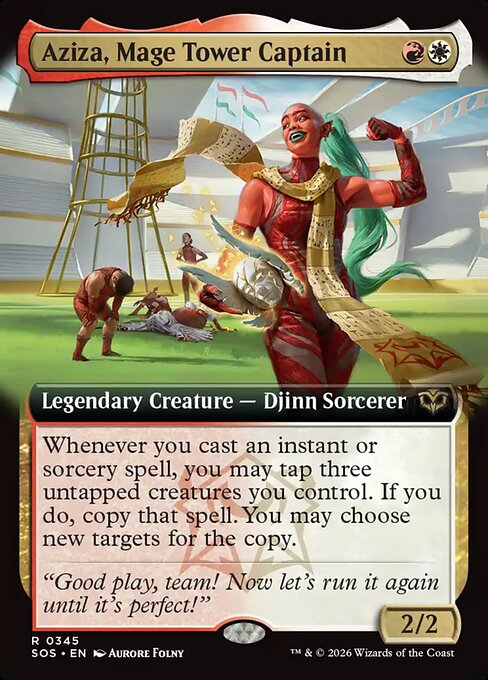 Aziza, Mage Tower Captain (Extended Art) - Secrets of Strixhaven - R - 345