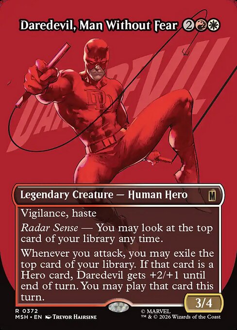 Daredevil, Man Without Fear (Borderless) (0372) - Marvel Super Heroes - R - 372