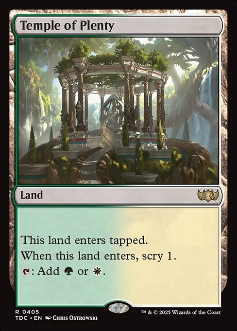 Temple of Plenty - Commander: Tarkir: Dragonstorm - R - 405
