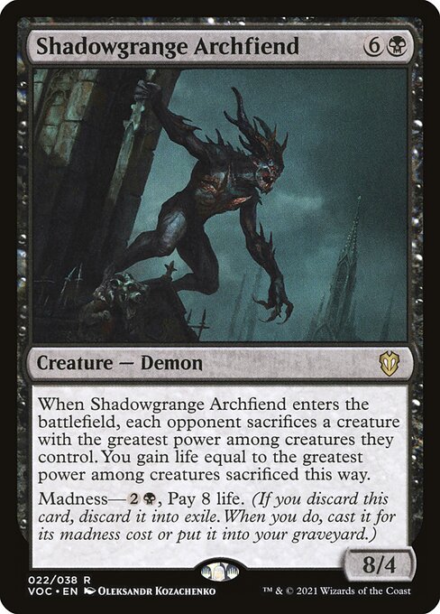 Shadowgrange Archfiend - Commander: Innistrad: Crimson Vow - R - 22