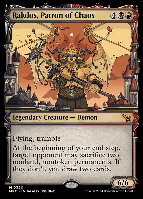 Rakdos, Patron of Chaos (Showcase) (0320) - Murders at Karlov Manor - M - 320