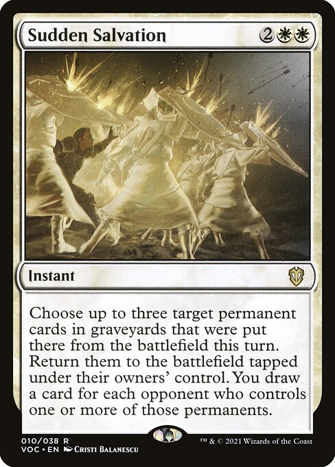 Sudden Salvation - Commander: Innistrad: Crimson Vow - R - 10