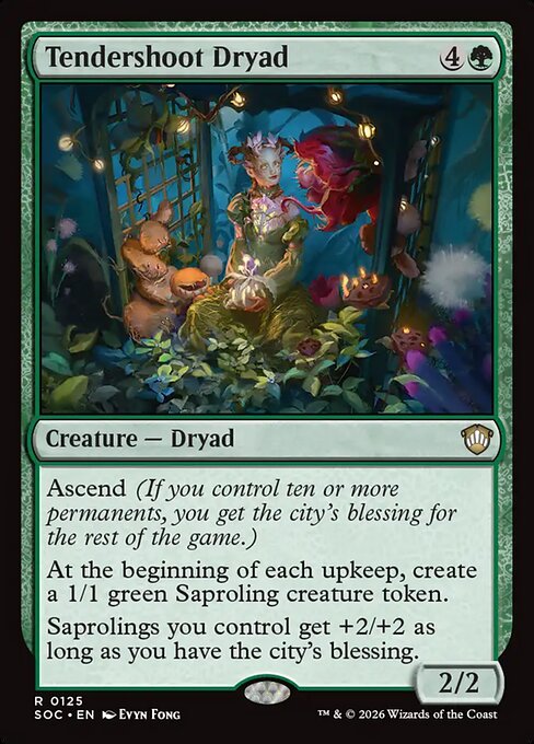Tendershoot Dryad - Commander: Secrets of Strixhaven - R - 125