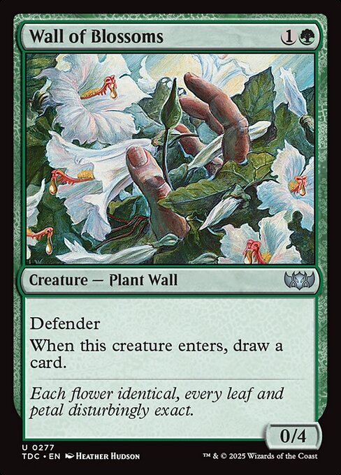 Wall of Blossoms - Commander: Tarkir: Dragonstorm - U - 277