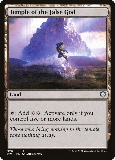Temple of the False God - Commander 2021 - U - 326