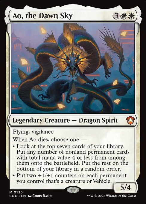 Ao, the Dawn Sky - Commander: Secrets of Strixhaven - M - 135