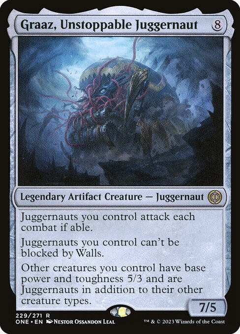 Graaz, Unstoppable Juggernaut - Phyrexia: All Will Be One - R - 229