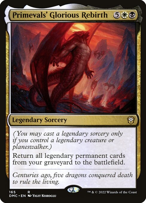 Primevals' Glorious Rebirth - Commander: Dominaria United - R - 165