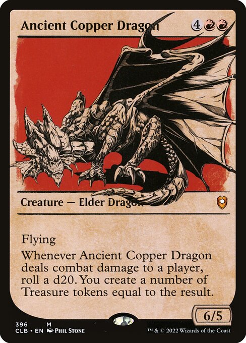 Ancient Copper Dragon (Showcase) - Commander Legends: Battle for Baldur's Gate - M - 396