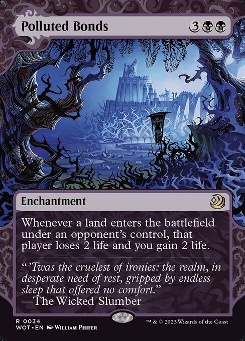 Polluted Bonds - Wilds of Eldraine: Enchanting Tales - R - 34