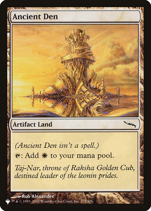 Ancient Den - The List Reprints - C - 278/306