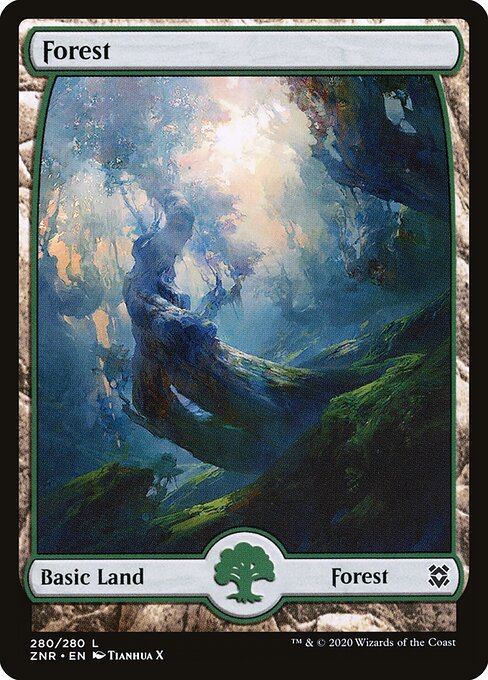 Forest (280) - Full Art - Zendikar Rising - L - 280