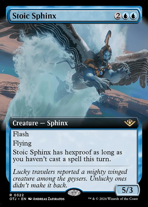 Stoic Sphinx (Extended Art) - Outlaws of Thunder Junction - R - 322