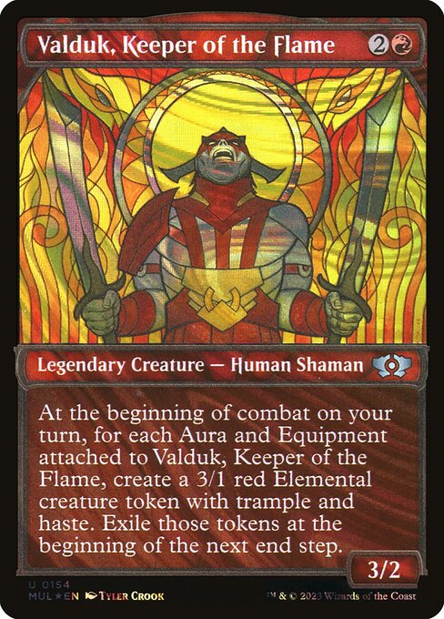Valduk, Keeper of the Flame (Halo Foil) - March of the Machine: Multiverse Legends - U - 154