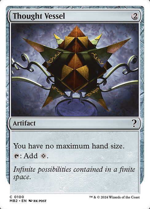 Thought Vessel (White Border) - Mystery Booster 2 - C - 100