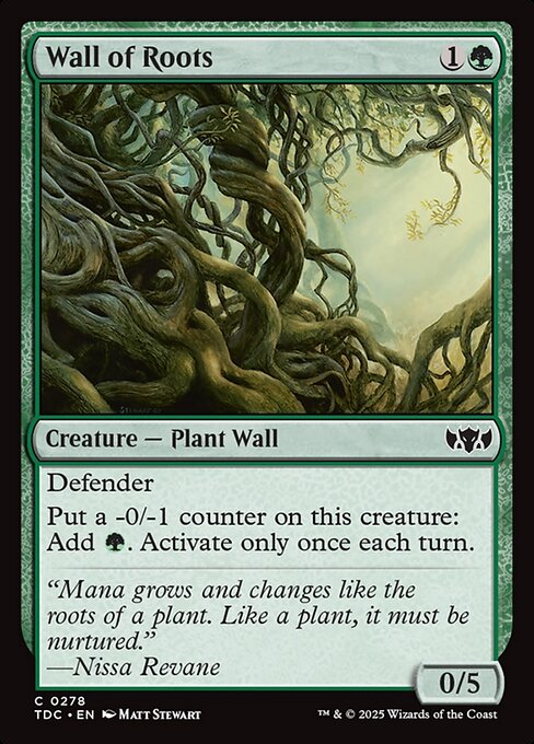 Wall of Roots - Commander: Tarkir: Dragonstorm - C - 278