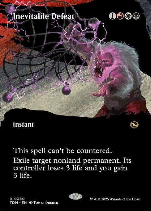 Inevitable Defeat (Borderless) - Tarkir: Dragonstorm - R - 360