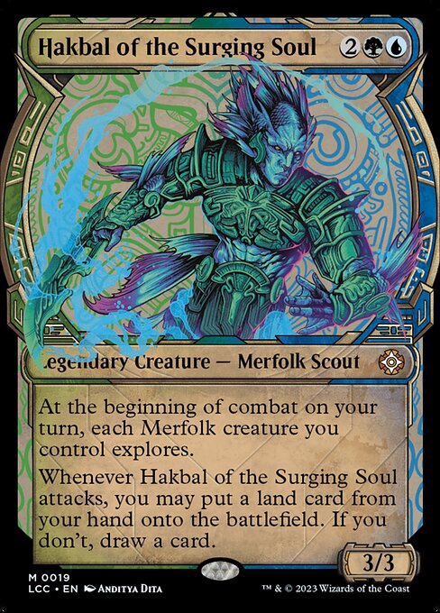Hakbal of the Surging Soul (Showcase) - Commander: The Lost Caverns of Ixalan - M - 19