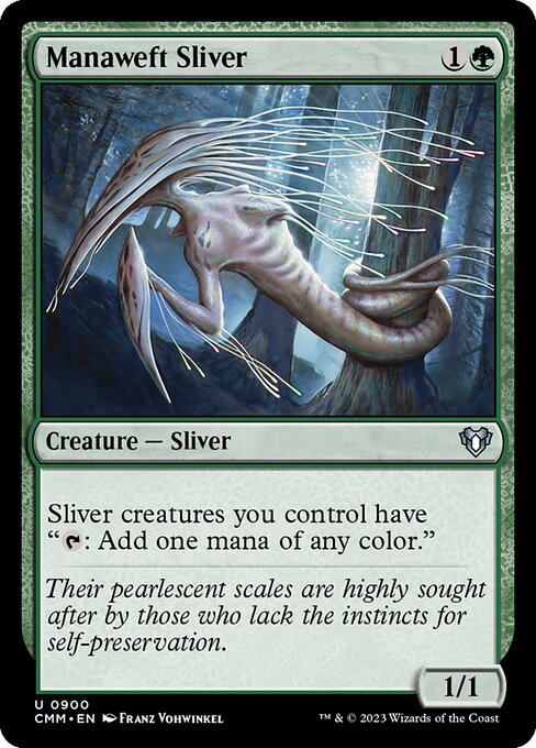 Manaweft Sliver - Commander Masters - U - 900