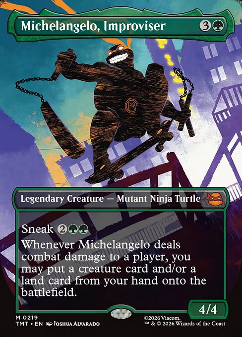 Michelangelo, Improviser (Borderless) - Teenage Mutant Ninja Turtles - M - 219