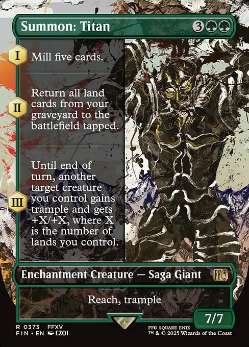 Summon: Titan (Borderless) - FINAL FANTASY - R - 373