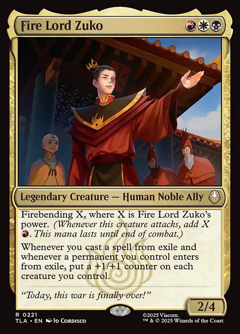Fire Lord Zuko - Avatar: The Last Airbender - R - 221