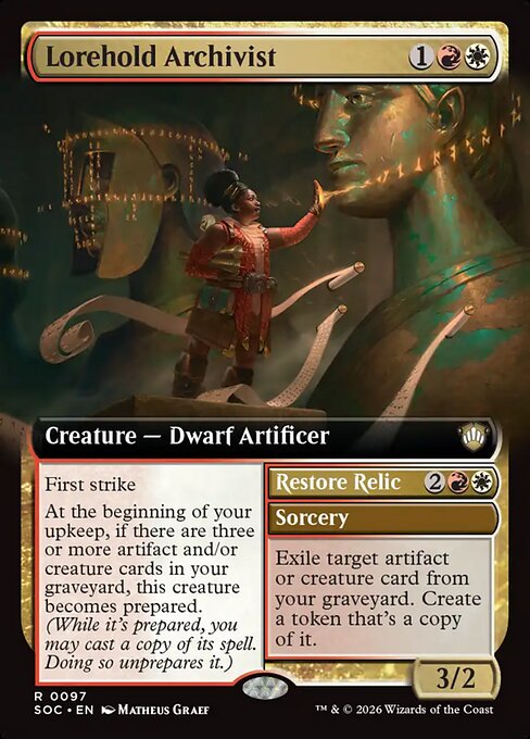 Lorehold Archivist (Extended Art) - Commander: Secrets of Strixhaven - R - 97