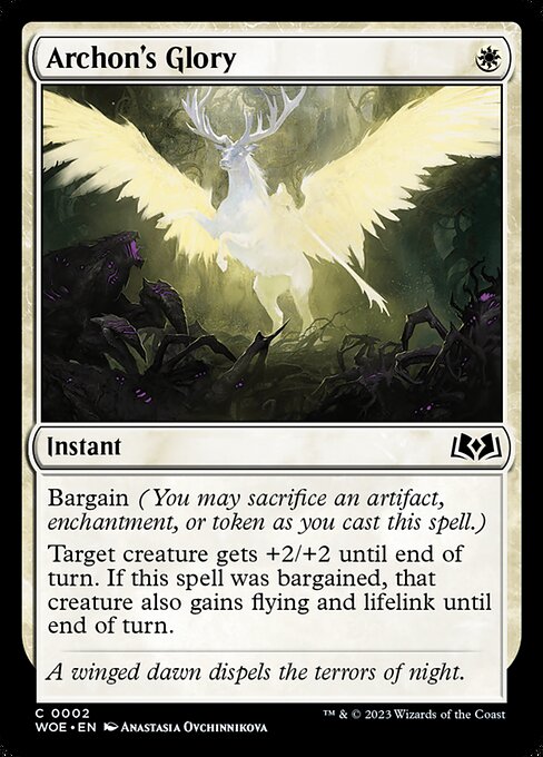 Archon's Glory - Wilds of Eldraine - C - 2
