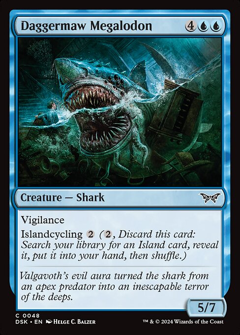 Daggermaw Megalodon - Duskmourn: House of Horror - C - 48
