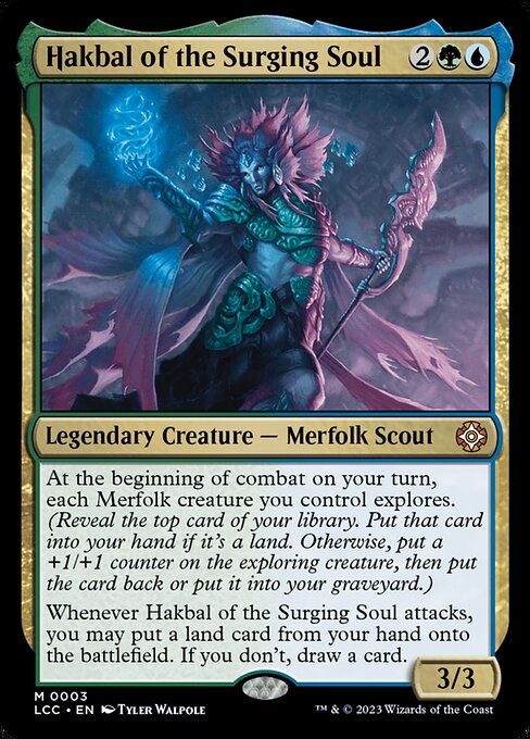 Hakbal of the Surging Soul - Commander: The Lost Caverns of Ixalan - M - 3