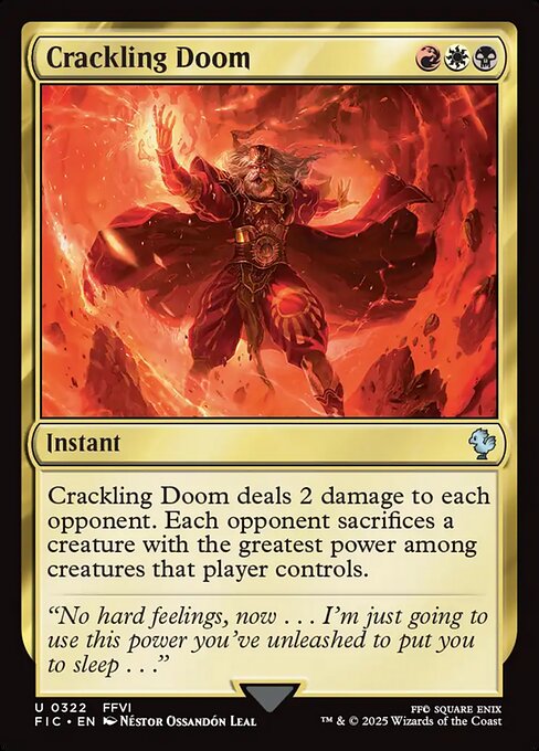 Crackling Doom (Surge Foil) - Commander: FINAL FANTASY - U - 322