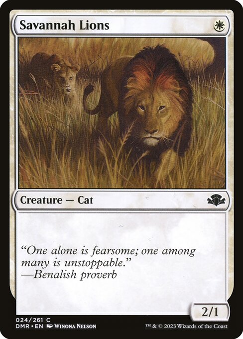 Savannah Lions - Dominaria Remastered - C - 24