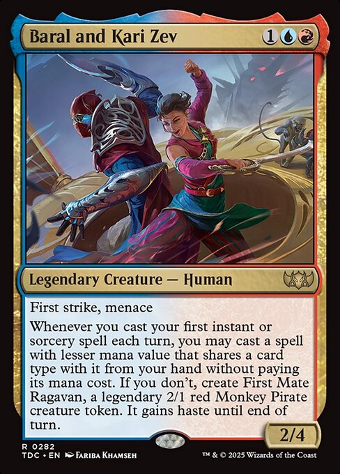 Baral and Kari Zev - Commander: Tarkir: Dragonstorm - R - 282