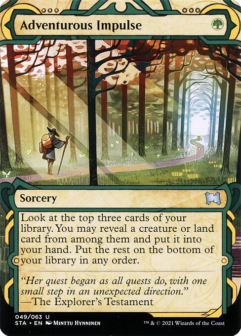 Adventurous Impulse (JP Alternate Art) - Strixhaven: Mystical Archives - U - 112