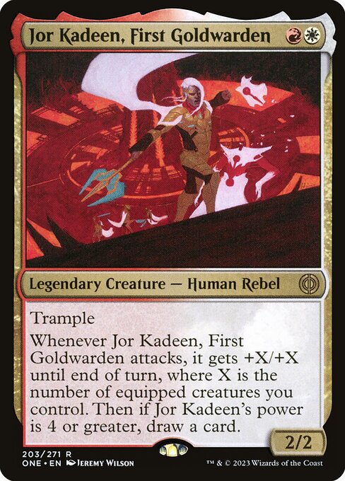 Jor Kadeen, First Goldwarden - Phyrexia: All Will Be One - R - 203